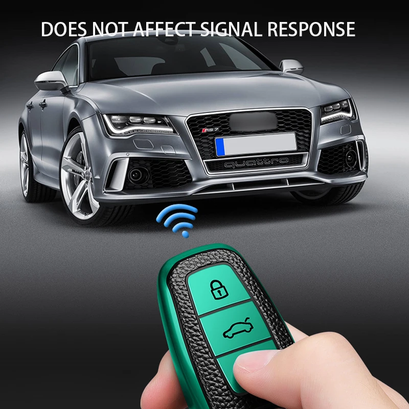 TPU Car Remote Key Cover Case 1Set For Audi A3 A4 B9 A6 C8 A7 S7 4K A8 D5 S8 Q7 Q8 SQ8 E-tron Car Accessories key case,key case cover,remote control case cover