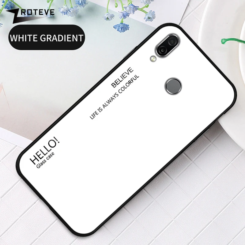 Чехол для Honor Note 10 Zroteve силиконовая рамка стеклянный чехол Huawei цветное закаленное