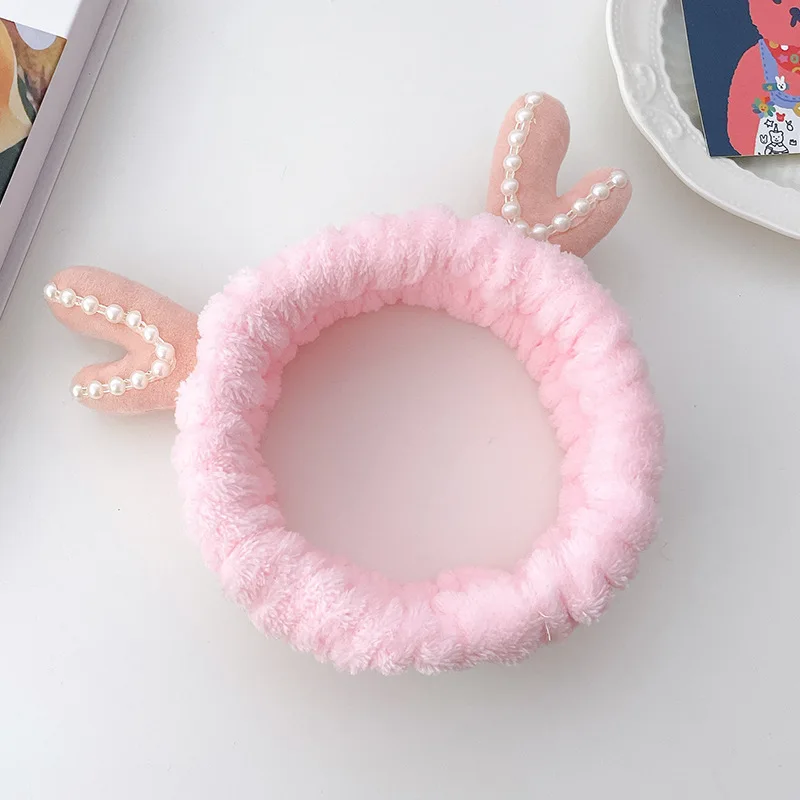 2022 Cat New Coral Fleece Wash Face Bow Hairbands For Women Girls Headbands Headwear Hair Bands Turban Hair Accessories goody hair clips