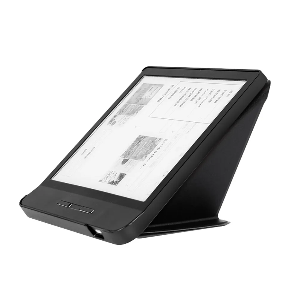 Многократный PU+ кожаный Смарт флип-чехол Чехол подставка для Kobo Libra H2O 7.0in высокопрочный защитный чехол