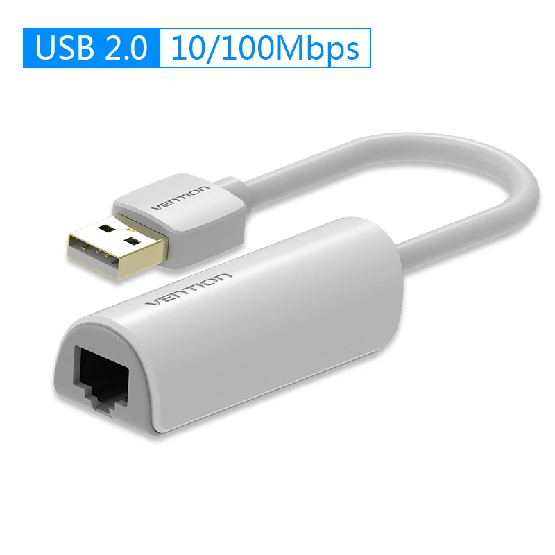 Vention USB 3,0 2,0 Ethernet адаптер USB к RJ45 Lan сетевая карта для Windows10 8 8,1 7 XP Mac OS ноутбук PC Chromebook Smart - Цвет: USB 2.0 White