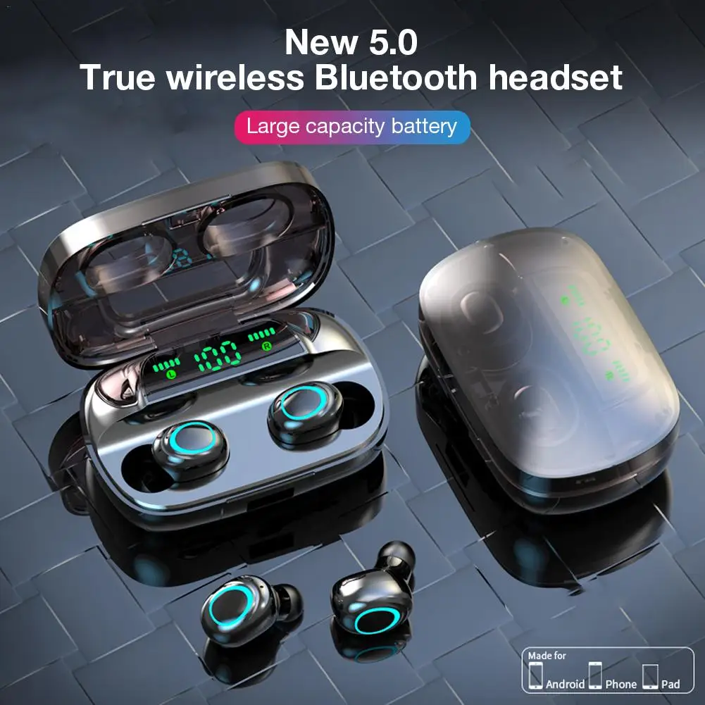 S11 беспроводные наушники 5,0 Bluetooth наушники Водонепроницаемая гарнитура встроенный зарядный ящик гарнитуры для телефонов Аксессуары