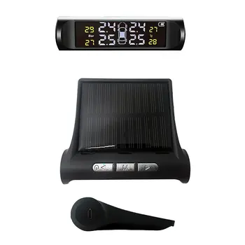 

Automotive Solar Wireless Tire Pressure Monitoring System Built-In Tpms External Car Precision Tire Pressure Tester
