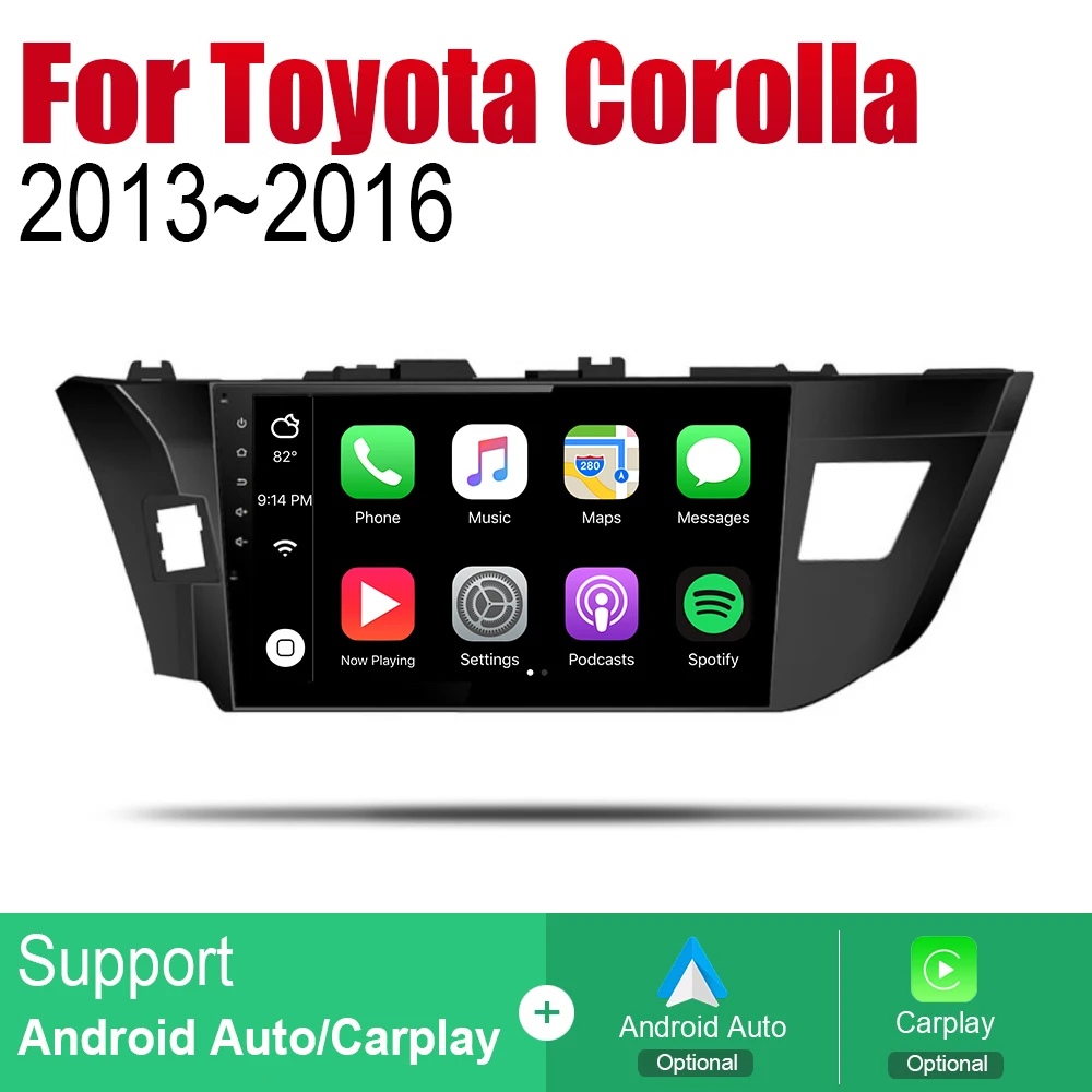 Автомобильный плеер для Toyota Corolla 2013 2014 2015 2016 GPS навигация Автомобильная