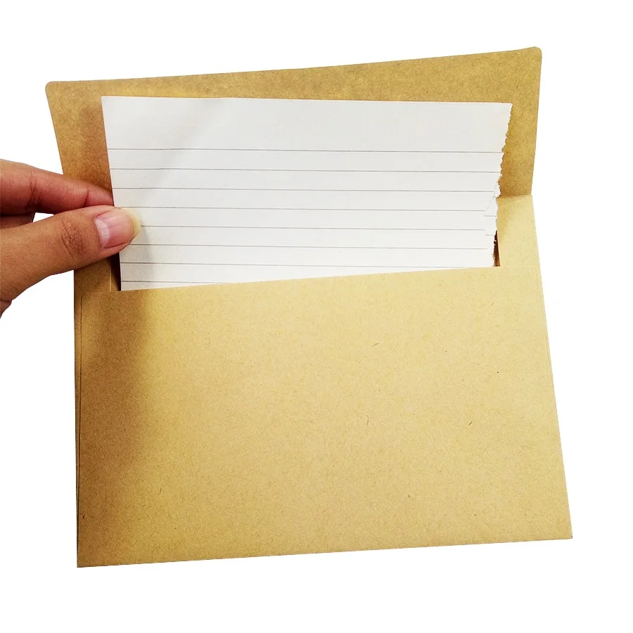  50 Pcs/lot Classical Kraft Blank Paper Envelopes Wedding Invitation Envelope Gift Envelope For Card - 4.00053E+12