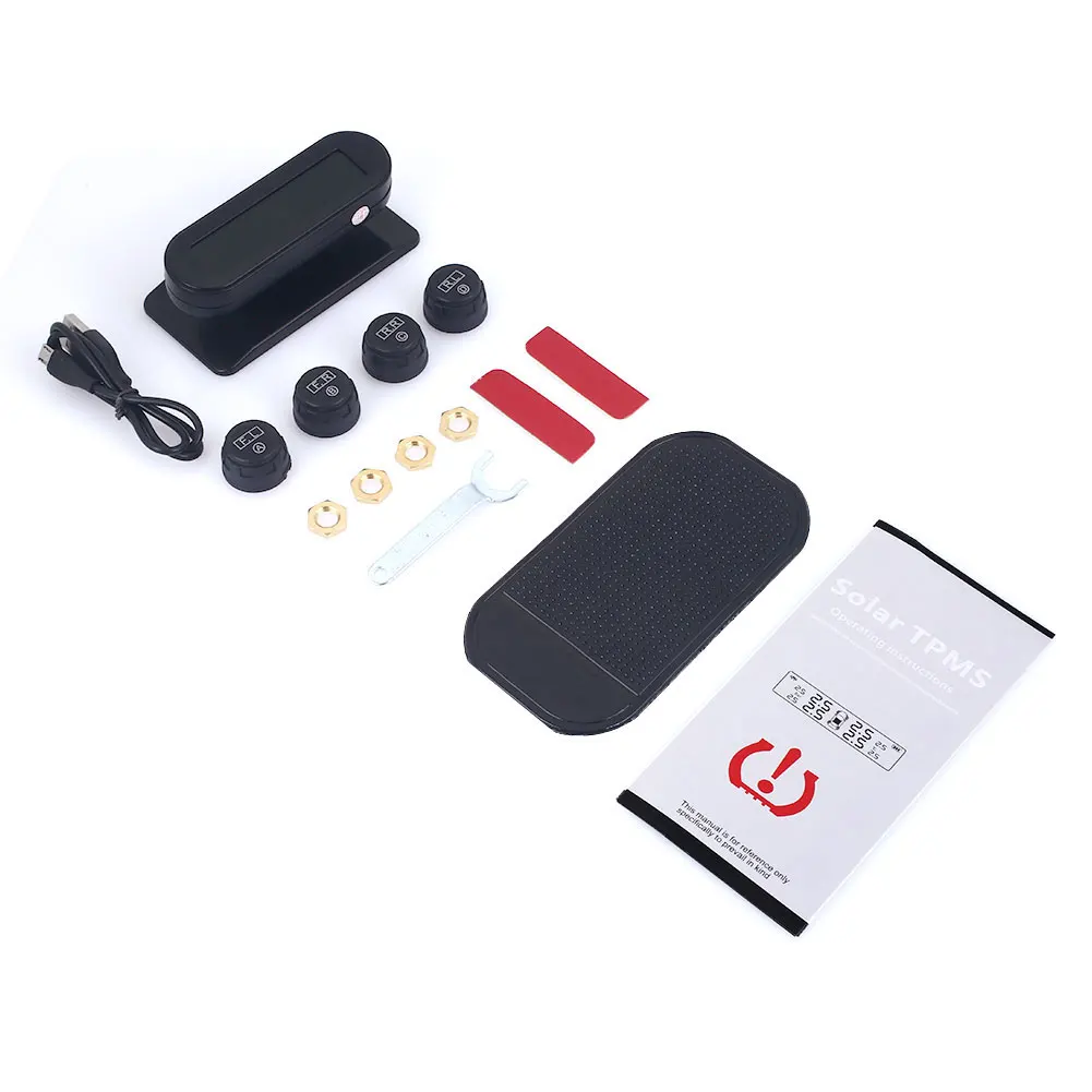 Vehemo система контроля давления в шинах с 4 внешними датчиками Беспроводная Приборная панель автомобиля TPMS датчик сигнализации инструмент авто TPMS лобовое стекло