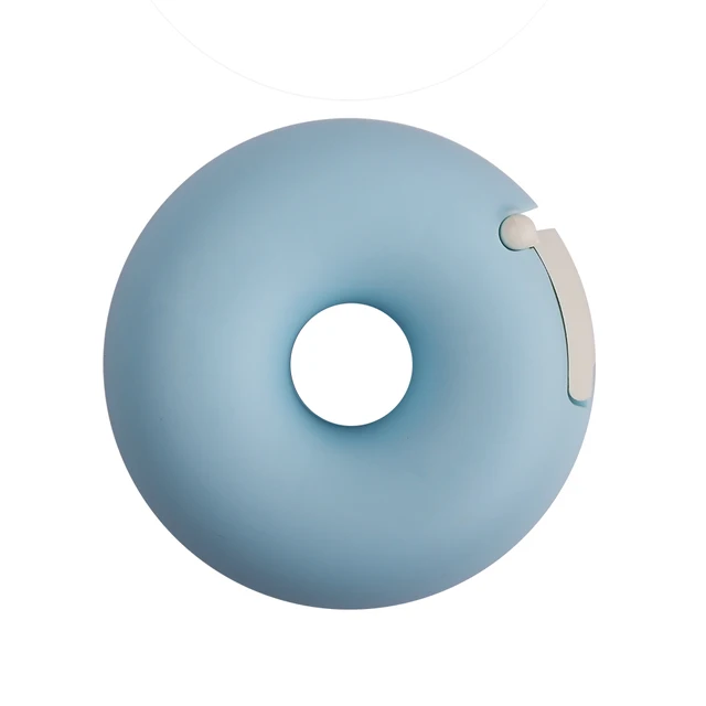 Portable Transparent Acrylic Eyelash Tape Cutter Colorful Cutter PE Medical Tapes Adhesive Rotating Tape Holder Eyelash Tools Blue Round