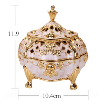 

1*Incense Burner Zinc Alloy Incense Burner Incense Holder Handicraft Home Office Decor Aroma Air Refreshing