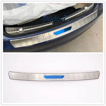 

For Tesla Model 3 2017 2018 2019 #304 Stainless Steel Rear Trunk Bumper Guard Tail Gate Door Sill Trim Car Styling Accessories