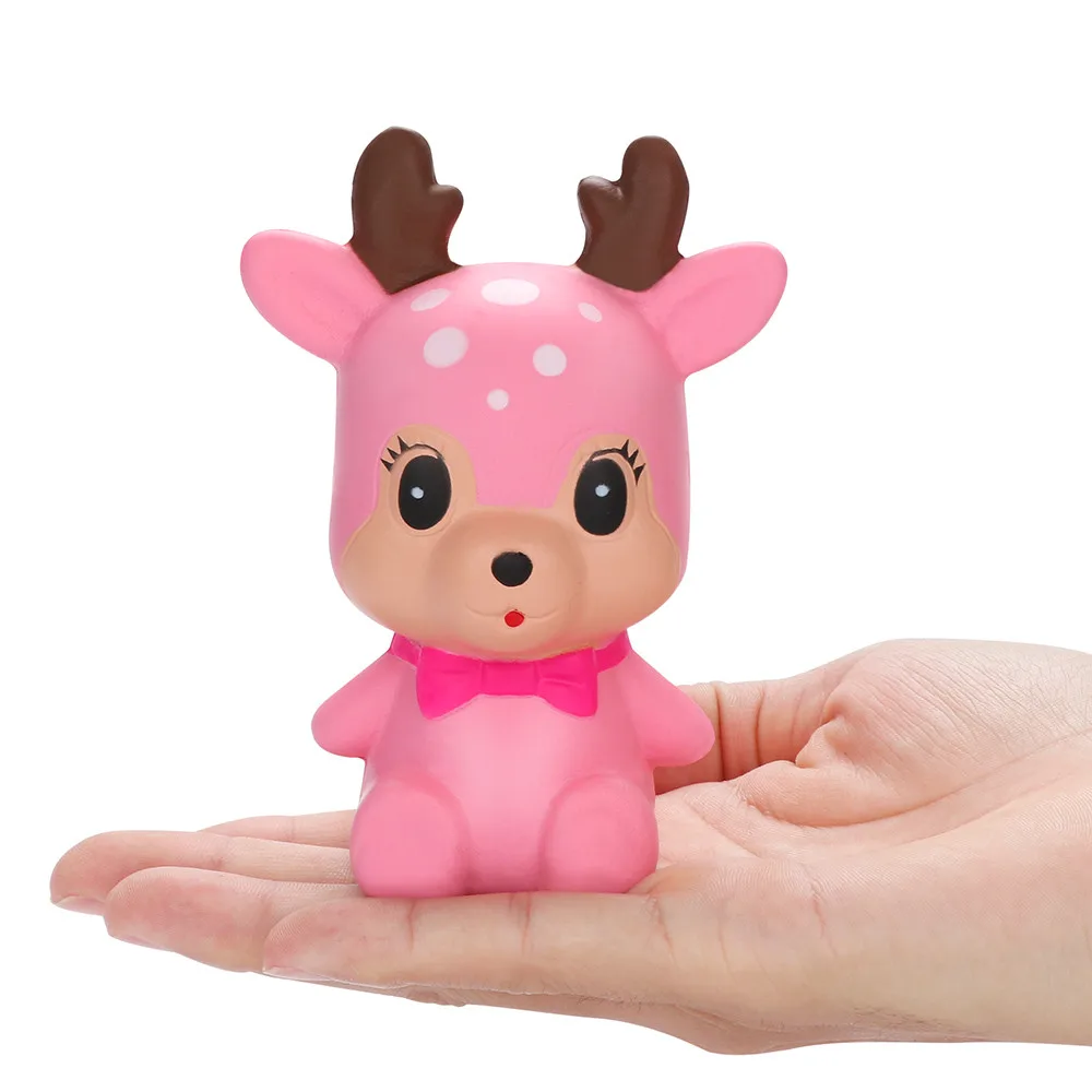 Squeeze Sika Deer игрушка сжимающая давление декомпрессия Игрушка снятие стресса Ароматизированная супер медленно поднимающаяся детская игрушка Squeeze Toys милый олень