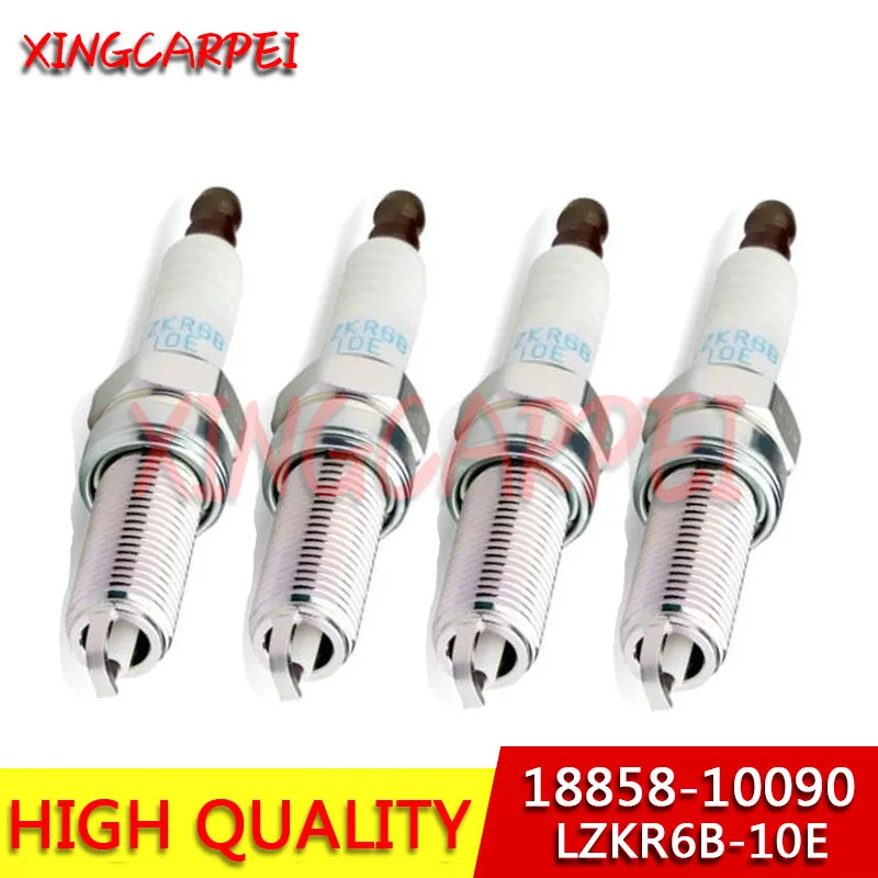 18858-10090 LZKR6B-10E 4pcs/lots Normal Spark Plug For KIA 2012 2017 Rio Pride HYUNDAI I30 EL 1885810090 LZKR6B10E Auto Part | Автомобили