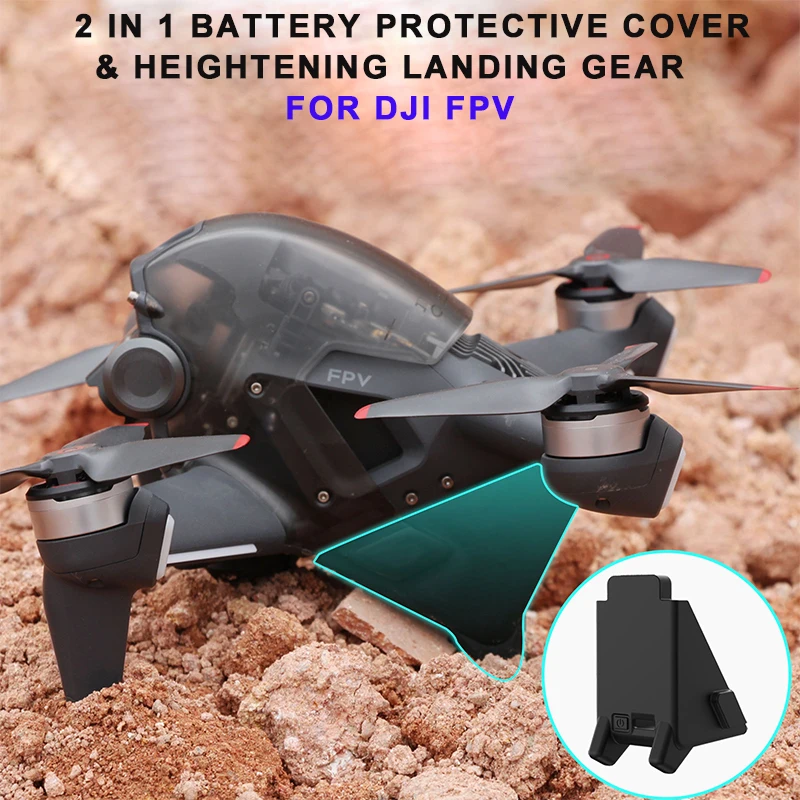 

Силиконовое защитное покрытие для аккумулятора DJI FPV Drone, удлинитель высоты, посадочное устройство для DJI FPV Drone Combo, аксессуары для дрона