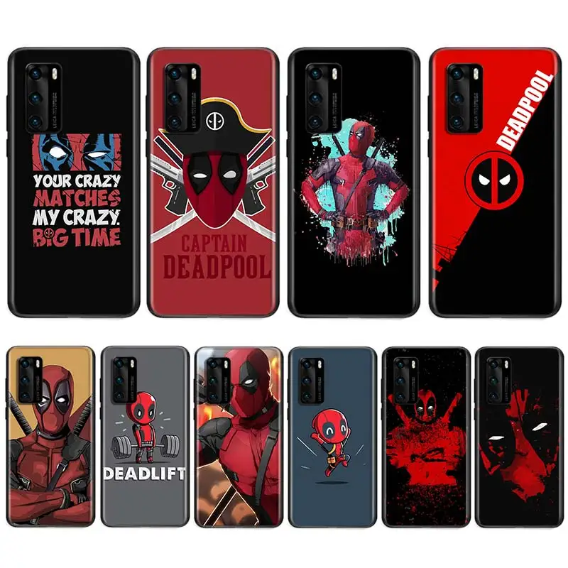 Deadpool Marvel Cool For Huawei Nova 5i P Smart 2021 2020 Z S Plus Mate 40 RS 30 20 10 Pro Lite 2019 2018 Phone Case | Мобильные