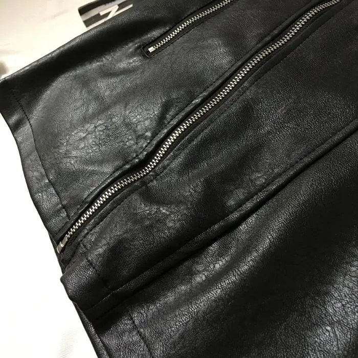 2020 New Style Small Leather Skirt Skirt Pu Autumn and Winter High Waist Bag Hip Skirt Zipper Waistband A- line Womens Skirt