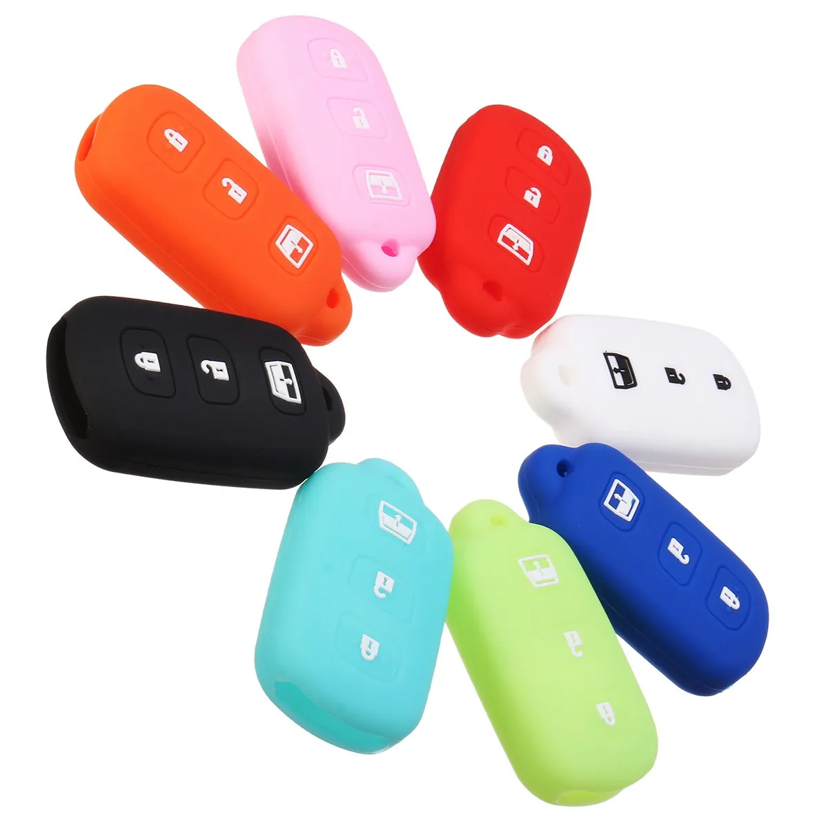4 кнопки силиконовый чехол Брелок для Toyota 4runner Sequoia Matrix|fob cover|silicone key fob coversilicone |