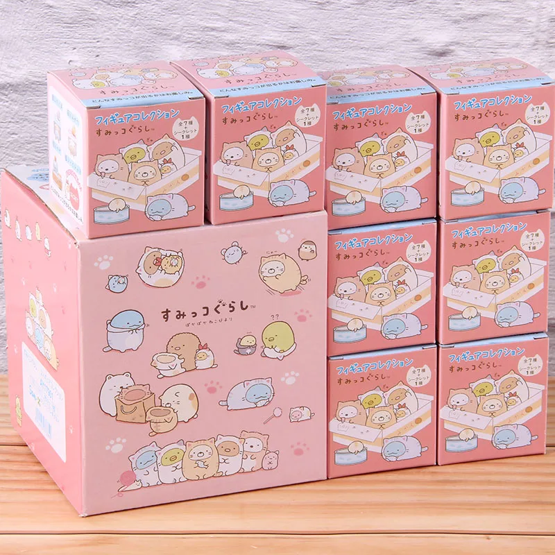 Sumikko Gurashi Животные милые ПВХ Коллекционная Экшн фигурки аниме мультфильм версии Kawaii модель игрушки 8 шт./компл