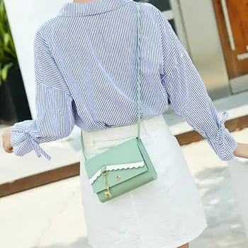 

Fashion Women Hasp Tassel Fawn Pendant Shoulder Bags Messenger Bag Phone Bag women's shoulder bag