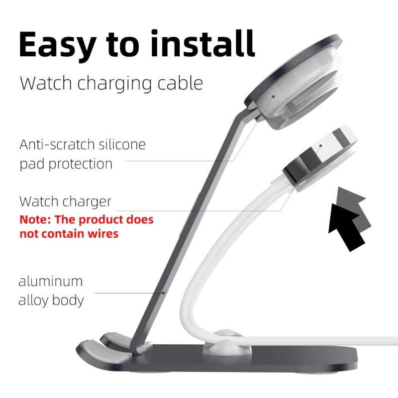   Ȧ ĵ ⺻  ĵ-Apple-Watch 1/2/3/4/5/se ȣȯ  Smartwatch Dock Bracket
