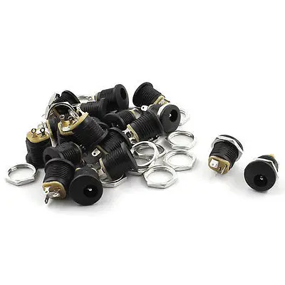 

20Pcs 5.5mm x 2.1mm Female DC Power Jack 3Pin Panel Mount Connector
