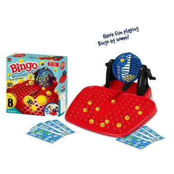 Juego familiar de Bingo Tumbler Lotto para niños, máquina de loteria, 90 bolas numeradas, 48 tarjetas, perfecto, regalos para niños, juego divertido, Juguetes
