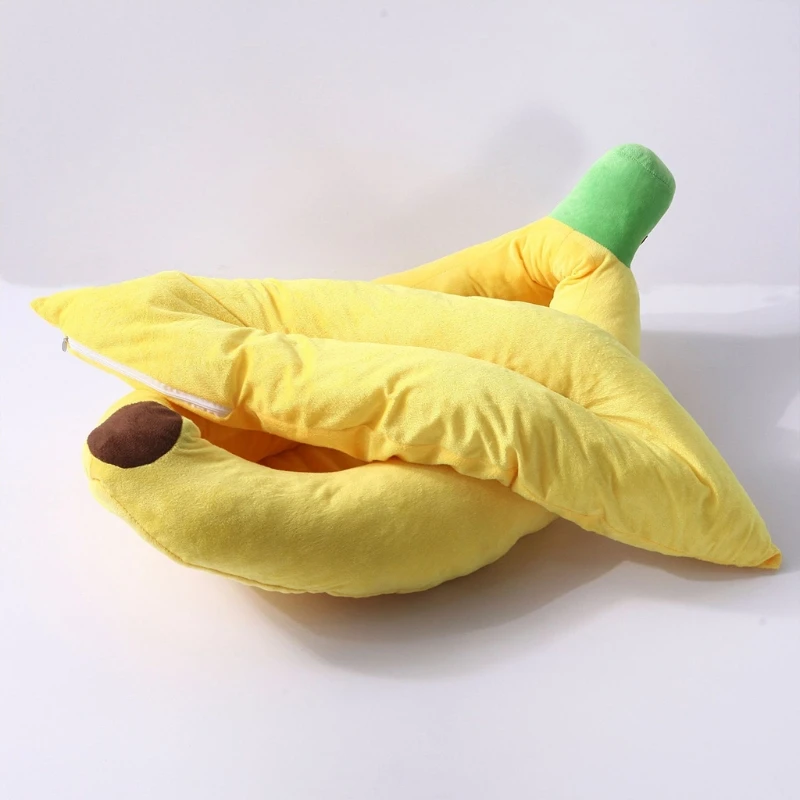 

Banana Dog Bed Comfortable And Washable Banana Shape For Small Dog And Cat Fashion Pet Cushion Bed Detachable Plush Nest
