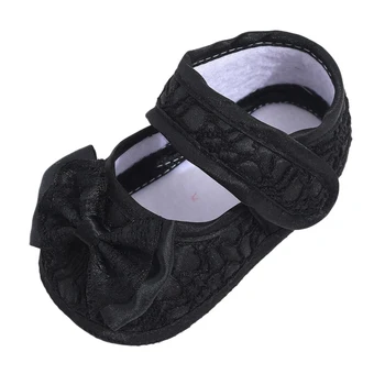 

Toddler Infant Shoes First Walker New Autumn Baby Girl Bowknot Shallow Princess Shoes Lace Cloth Shoes