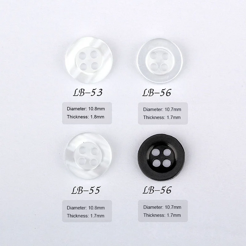 1000 шт./упак. кнопки из смолы 10 мм черный/белый прозрачный 4 отверстия Кнопка для футболки Одежда DIY Швейные аксессуары - Цвет: 56 Black