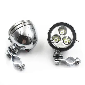 

Motorcycle12V LED Passing Driving Fog Lamp Spot Light Bar Bracket Clamp Scooter Offroad For Harley Honda Yamaha Suzuki Kawasaki
