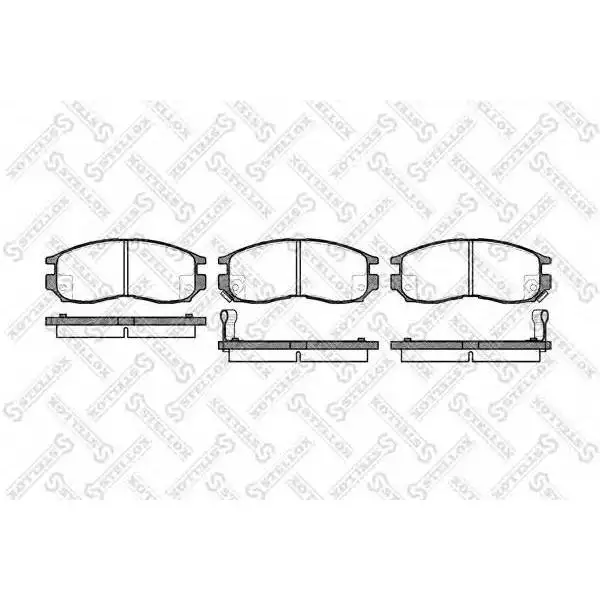 Колодки дисковые п. с антискр. пл.\ Mitsubishi Galant 1.8-2.0TD