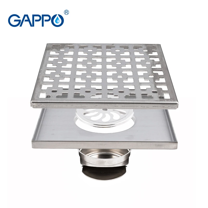 GAPPO домашние напольные стоки из нержавеющей стали квадратной Y81255-1