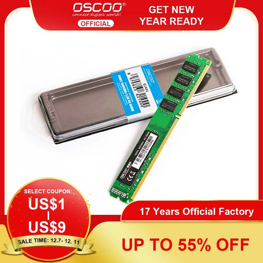 ОЗУ OSCOO DDR3 Longdimm 4 ГБ 8 2 1333 1600 МГц для настольного компьютера | Компьютеры и офис