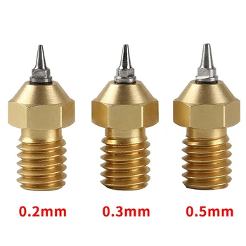 

3D Printer Parts Airbrush Nozzle Adapter Set Airbrush Nozzle Adapter With Nozzles For V6 Hotend 1.75Mm Filament