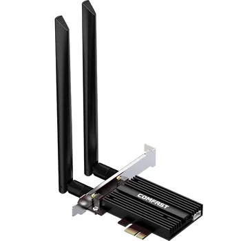 

3000M Gigabit Dual Frequency 5G Computer W/ Built-in PCIE Wireless Network Card Instant 802.11ax Wi-Fi 6 Upgrade For Your Deskto