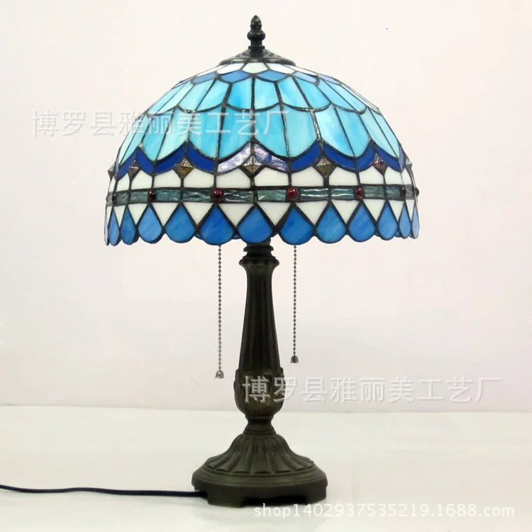 Средиземноморский Декор Турецкая мозаика лампы E27 абажур из витражного стекла прикроватная тумбочка для спальни Винтажная настольная лампа светильник светильники