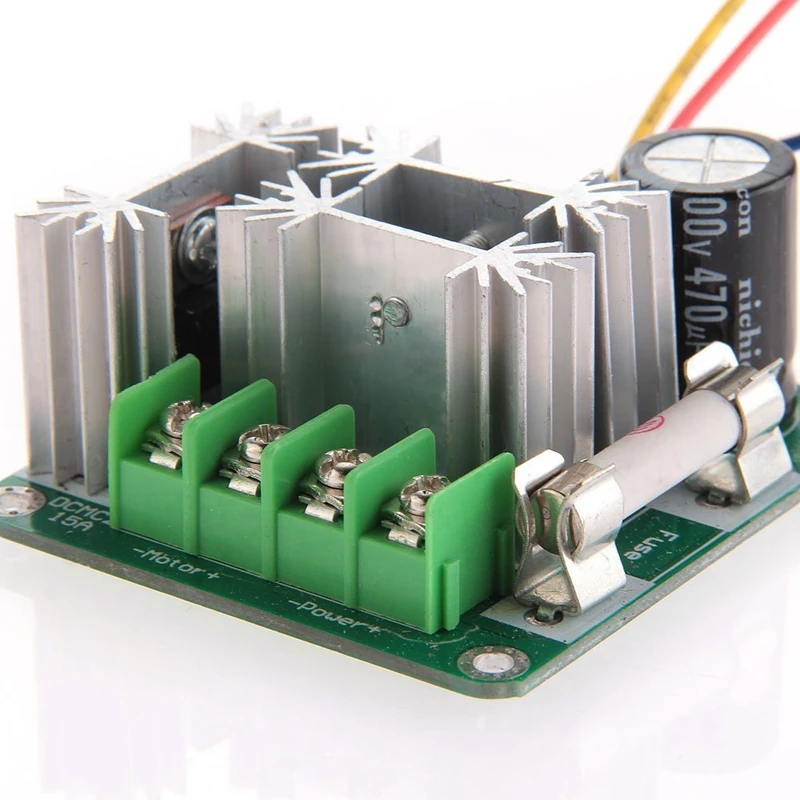 Контроллер скорости ШИМ регулятор скорости DC6V-90V 15A 0-5V PLC контроллер