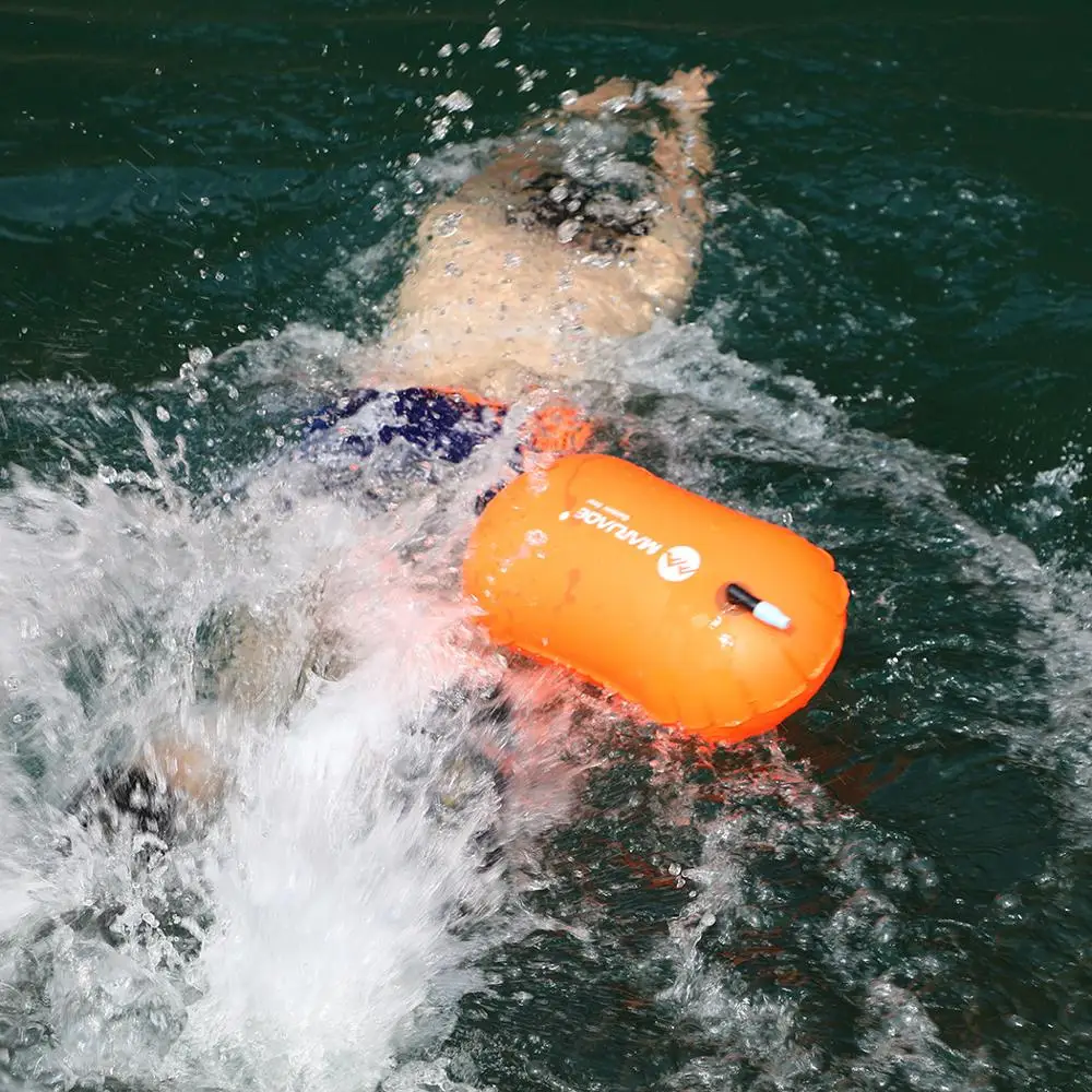Schwimmende Boje Einzelairbag Aufblasbare Anti-Wasser Driftball Rettung 48 *29cm 
