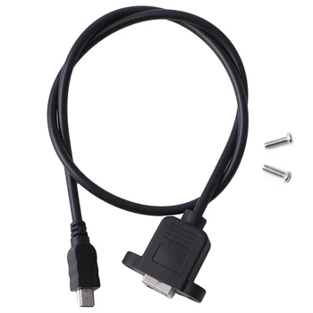 

Printer Panel Mount Cable + Screw Mini USB 5 Pin Male to USB 2.0 B Jack Female J6PB