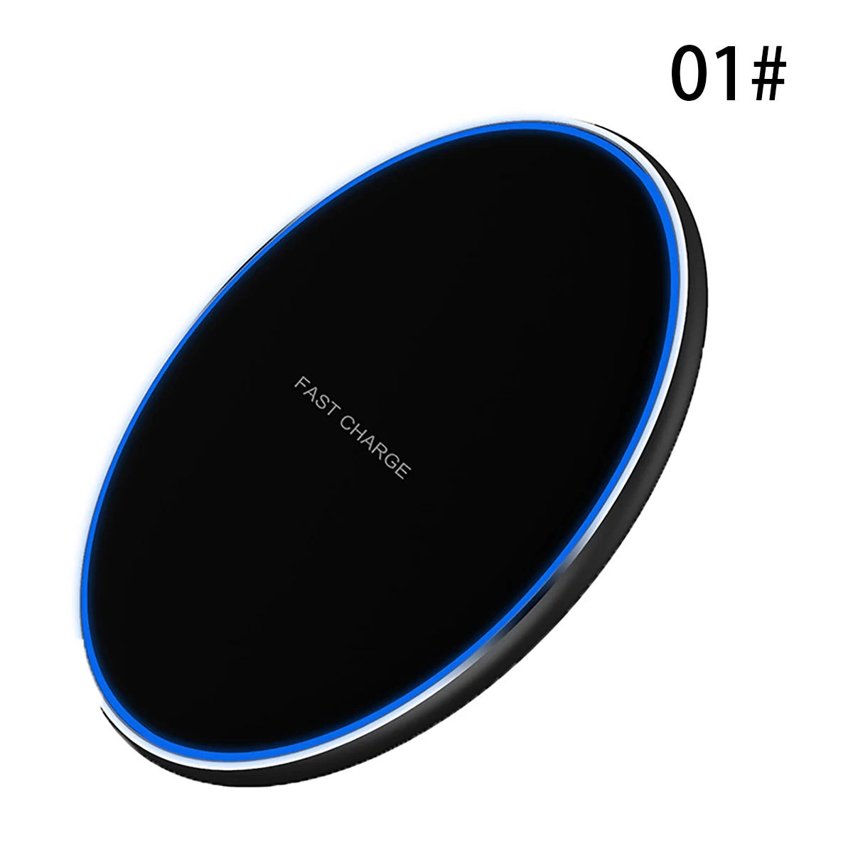 10 Вт Qi Беспроводное зарядное устройство для samsung S9 S10+ Note 9 8 зеркальная Беспроводная зарядная панель 7,5 Вт для iPhone X/XS Max XR 8 Plu - Цвет: black