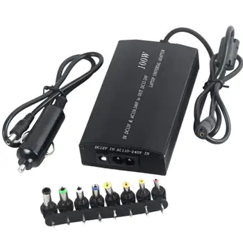 

Universal Notebook Laptop Adapter Car DC Charger 100W 12V Automatic regulated AC Power Supply Adapter Адаптер переменного тока