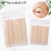 Disposable Ultra-small Cotton Swab 500pcs Lint Free Micro Brushes Wood Cotton Buds Swabs Eyelash Extension Glue Removing Tools ► Photo 1/6