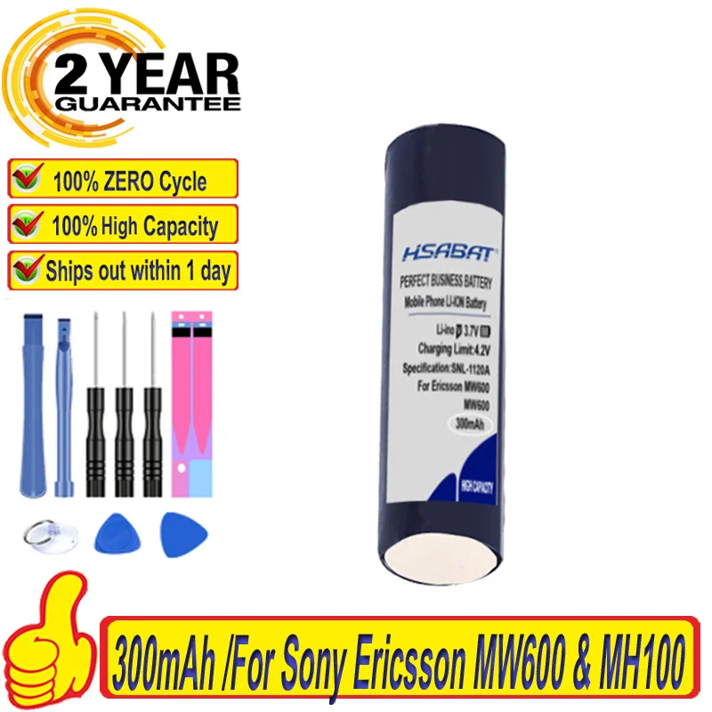 Top Brand 100% New 300mAh GP0836L17 HS-MW600 Battery for Sony Ericsson MW600 &amp MH100 Wireless Bluetooth headset Batteries | Электроника