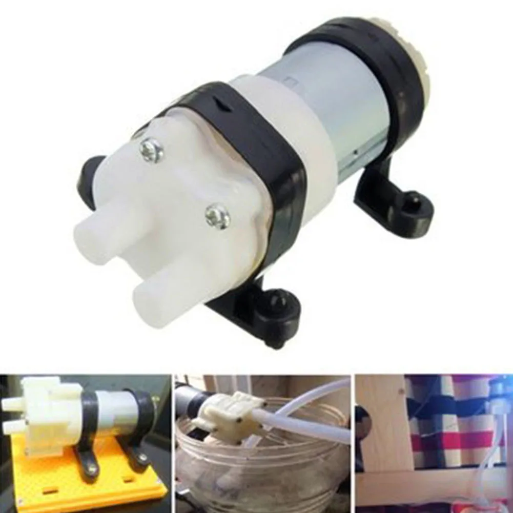 12V R385 воды мембранные аквариум насос Мини Пневматический насос пруда DC кислорода фонтана двигателя