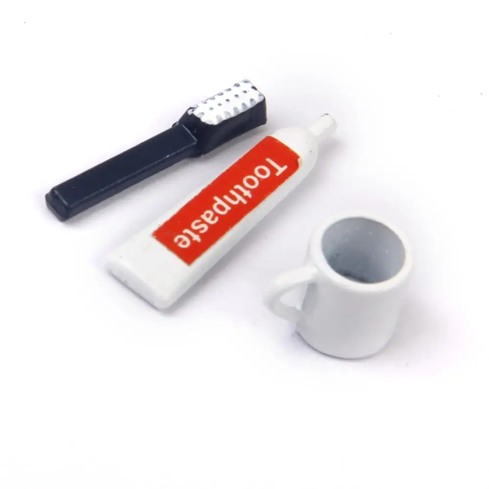 1:12 Dollhouse Miniature Accessories Bathroom Set Toothpaste Toothbrush Cup OD009 | Игрушки и хобби