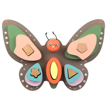 

1 Set Kids Geometry Matching Stacker Toy Lovely Butterfly Geometry Matching Toy Geometry Matching Block for Daily Playing