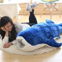 [Funny] Большой размер 150 см КИТ Акула плюшевая игрушка мультфильм синий кит Кукла Мягкие животные Подушка детская подушка 3 цвета подарок