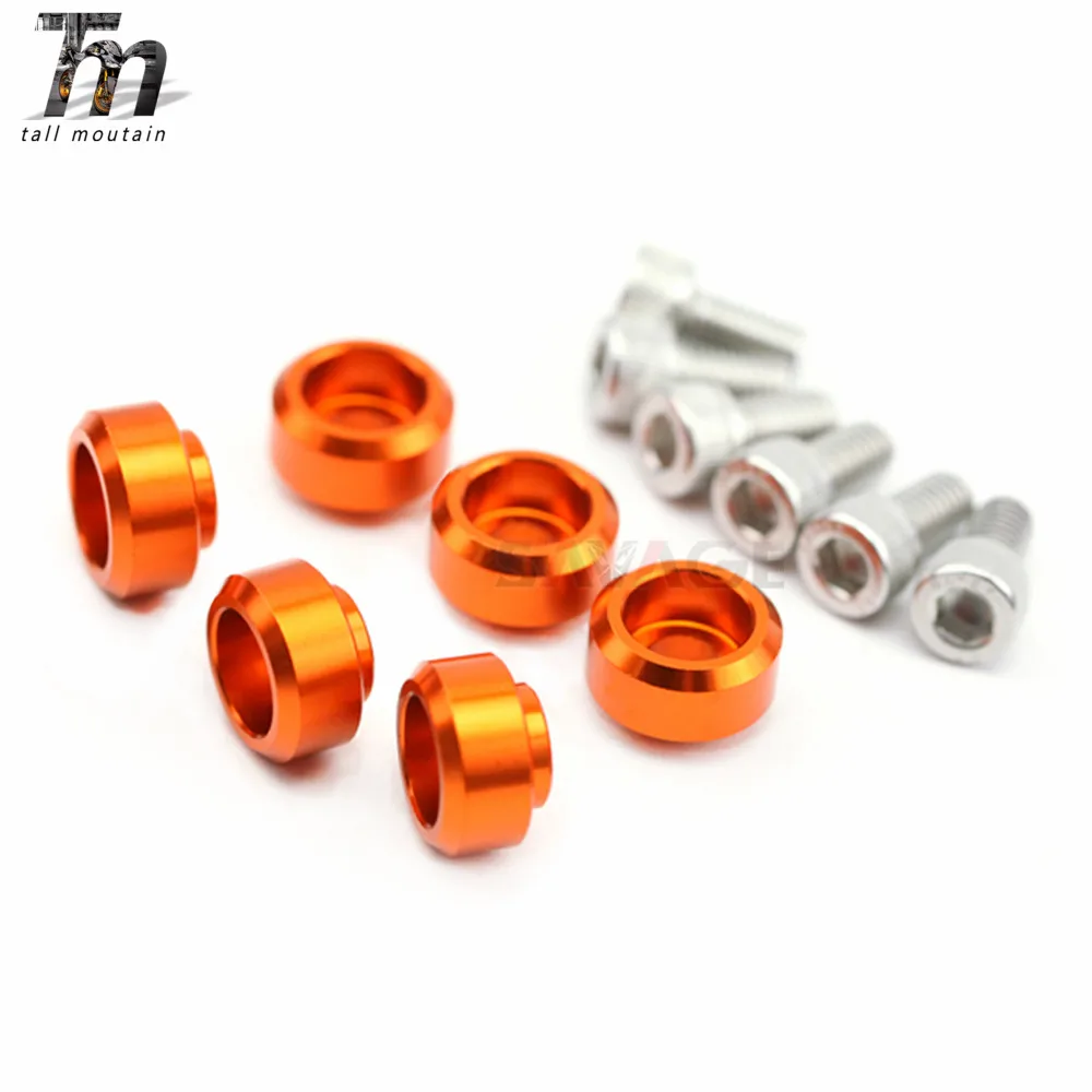 

22pcs Front Fender Frame Fairing Bolts For KTM 990 ADVENTURE/S/R 2006-2013 ADV Motorcycle Accessories Windscreen Washer Screw M6