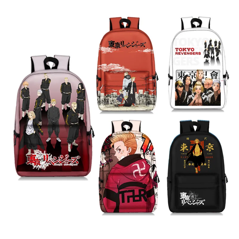 

17 inch Tokyo Revengers School Bag For Teenage Girl Boy Children Knapsack Daypack Women Men Travel Laptop Bags College Backpack