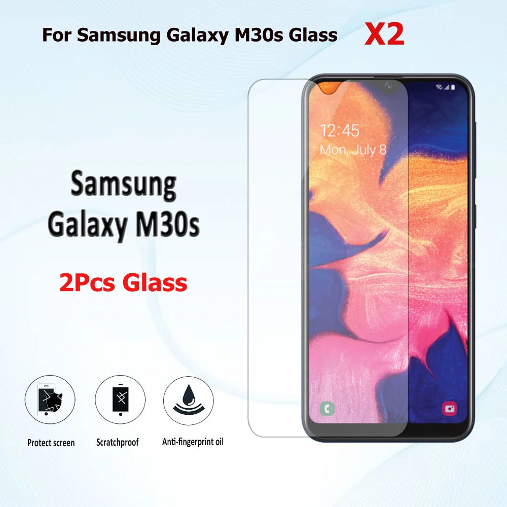 Закаленное стекло для Samsung Galaxy M30s 2 шт. Защитная пленка экрана защита от царапин ЖК