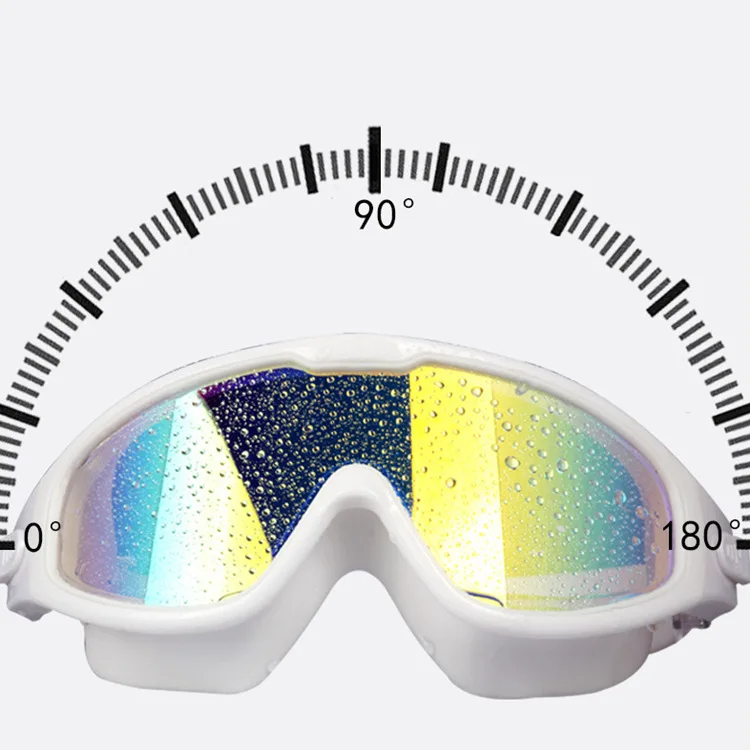 

Hot Selling Electroplated Colorful Large Frame Swimming Glasses High-definition Waterproof Anti-fog Swimming Goggles Men And Wom