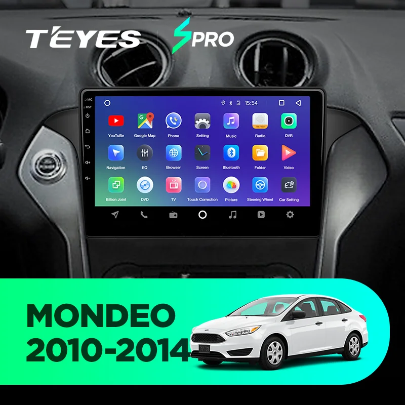 TEYES SPRO Штатная магнитола для Форд Мондео 4 Ford Mondeo 4 2010 2011 2012 2013 Android 8.1, до 8-ЯДЕР, до 4+ 64ГБ 32EQ+ DSP 2DIN автомагнитола 2 DIN DVD GPS мультимедиа автомобиля головное устройство